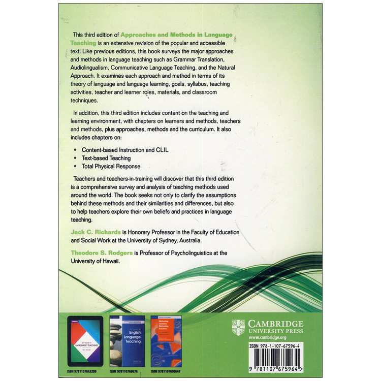 Approaches and Methods in Language Teaching 3rd edition